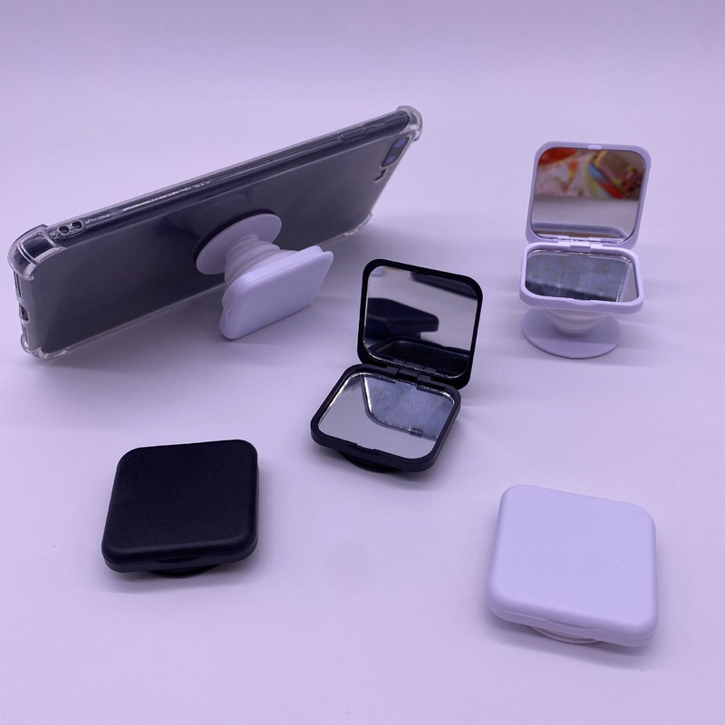 Expandable Collapsible Mobile Phone Stand With Mirror