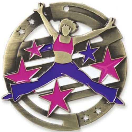 Dance M3XL Die Cast Medal - 2-3/4" 1