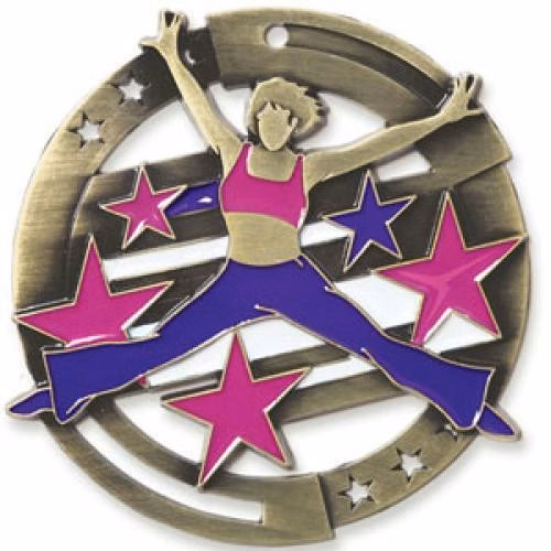 Dance M3XL Die Cast Medal - 2-3/4"