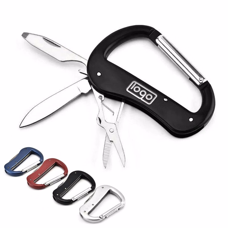 4-in-1 Aluminum Alloy Foldable Carabiner