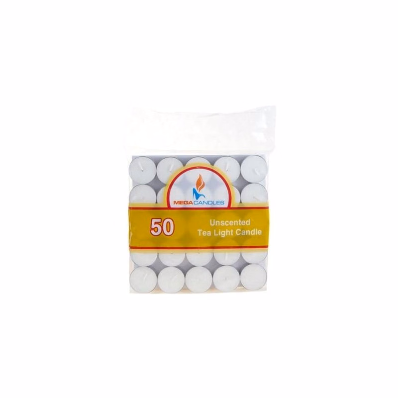 Tealight Candles - White Unscented 50 Pack