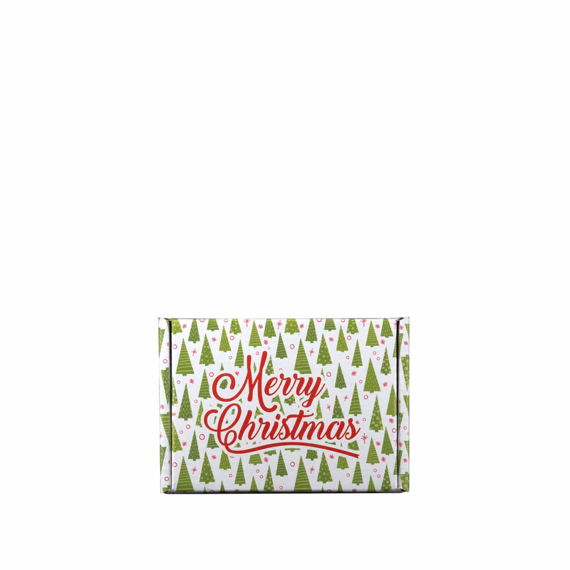 Mailing Box B-Flute 8.000" x 6.000" x 3.000" Group C - 144 sq in White Digital Print