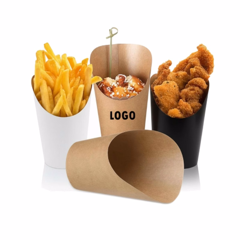 Customizable 12oz Kraft Paper Slanted Cup for Catering