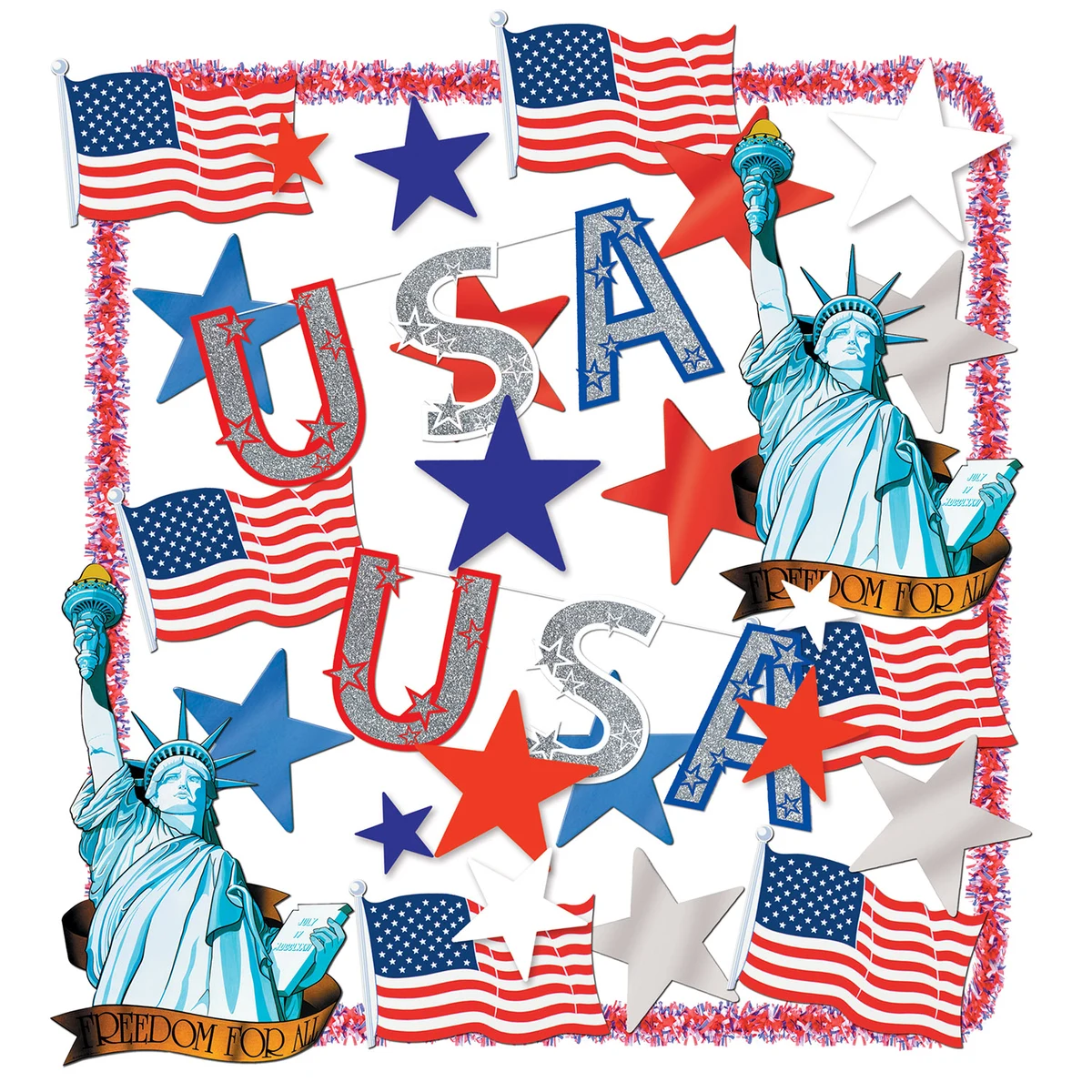 Flame Resistant Patriotic Trimorama 1
