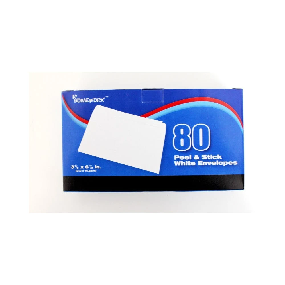White Envelopes - Peel & Stick 80 Count 1