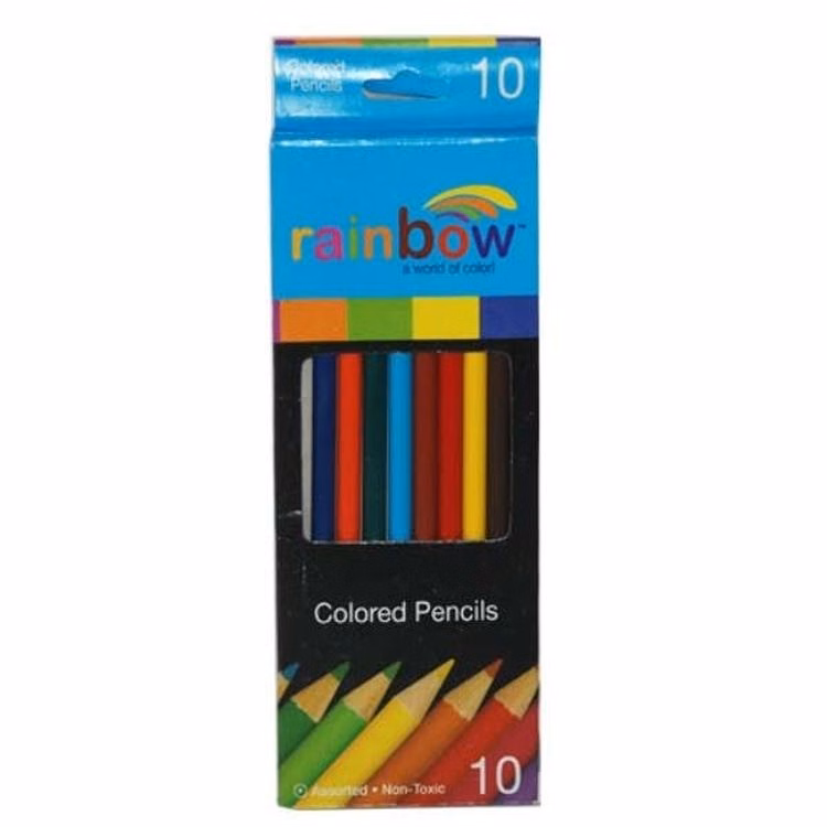 Pre-Sharpened Colored Pencils - 10 Pack