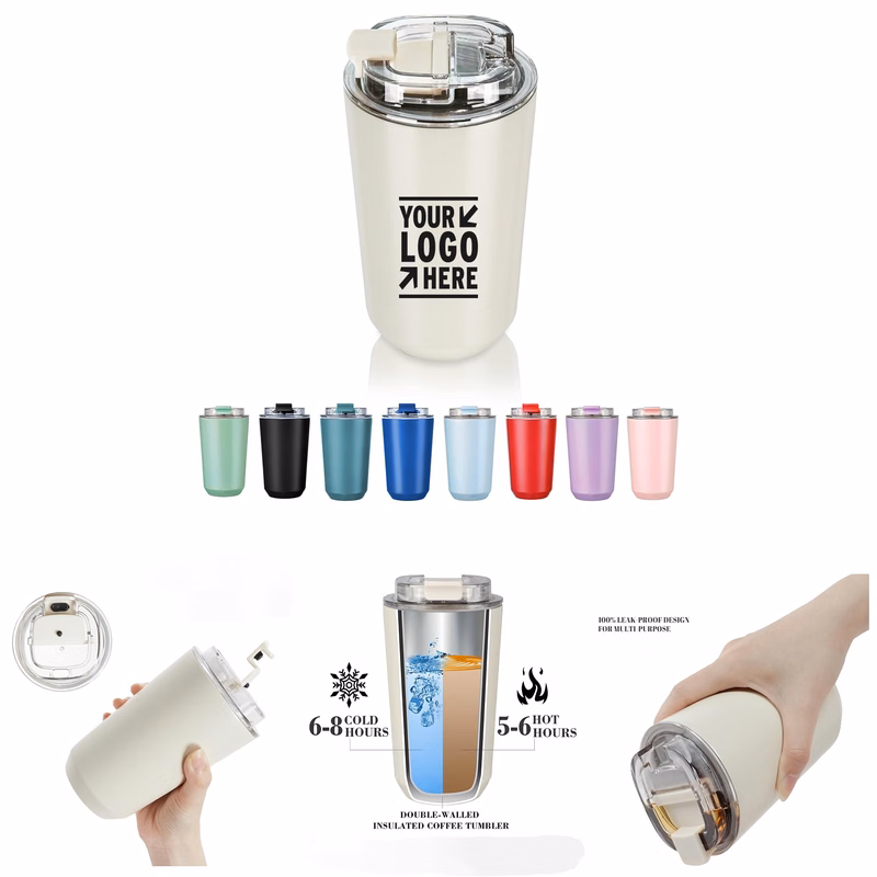 14 oz Insulated Travel Coffee Mug with Lid