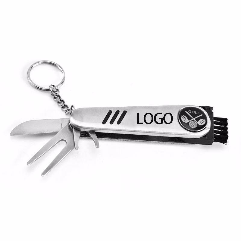 Multi Function Stainless Steel 6 in 1 Golfers Tool Golf Kits
