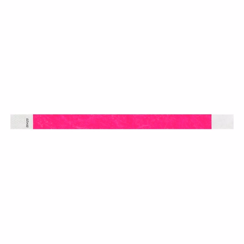 Neon Green Tyvek wristbands for events