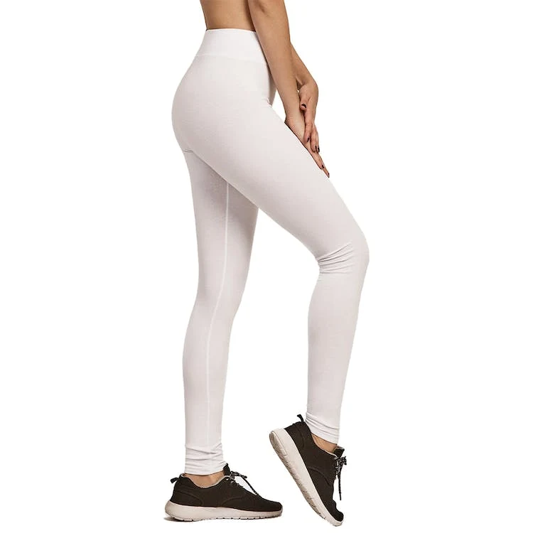 Women's Cotton Leggings - Small White 1