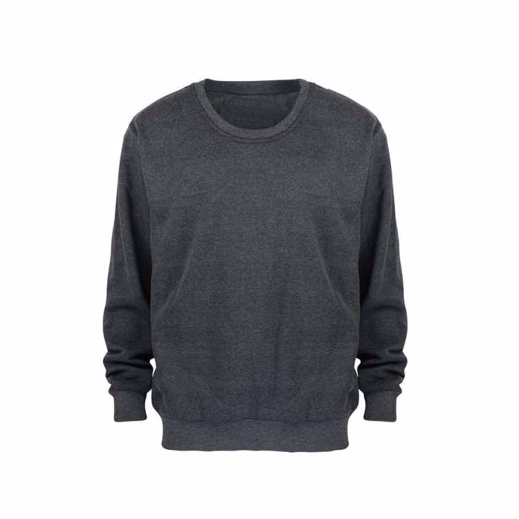 Men's Fleece Crew Neck Sweatshirts - Size Large Dark Gray