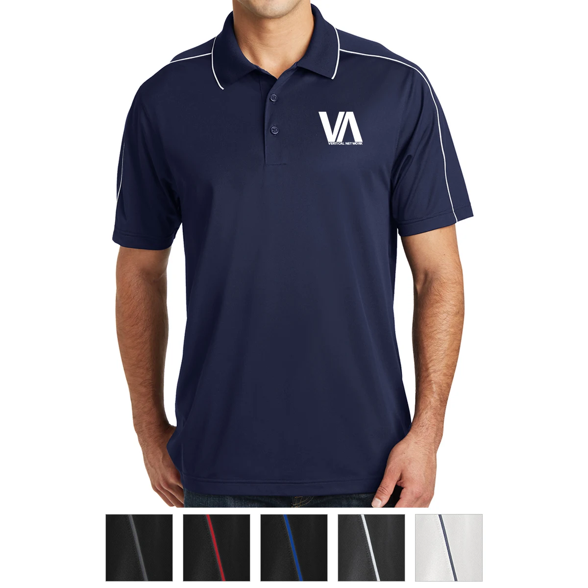 Sport-Tek® Micropique Sport-Wick® Piped Polo 1