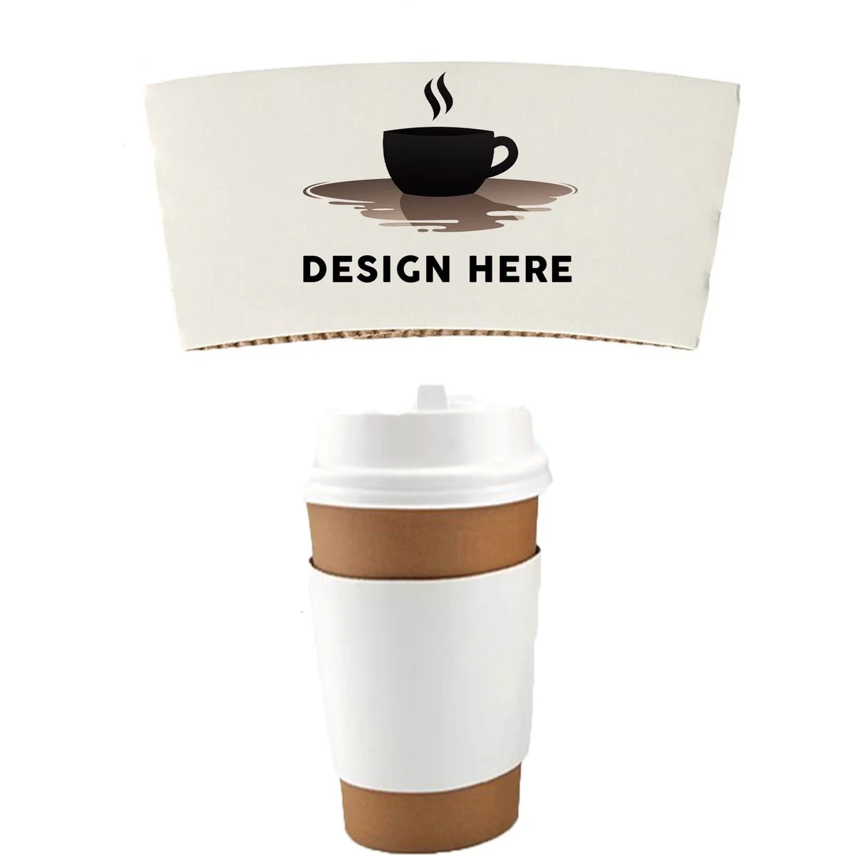 White Thermal Coffee Clutch Cover 1