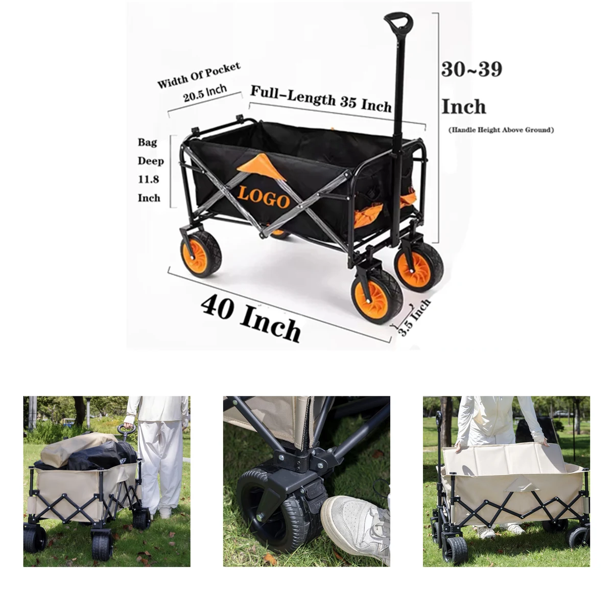 Portable Outdoor Camping Folding Carts 1