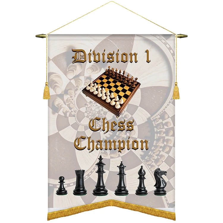 22" x 30" Podium Banner, Angle Cut / with Fringe 1