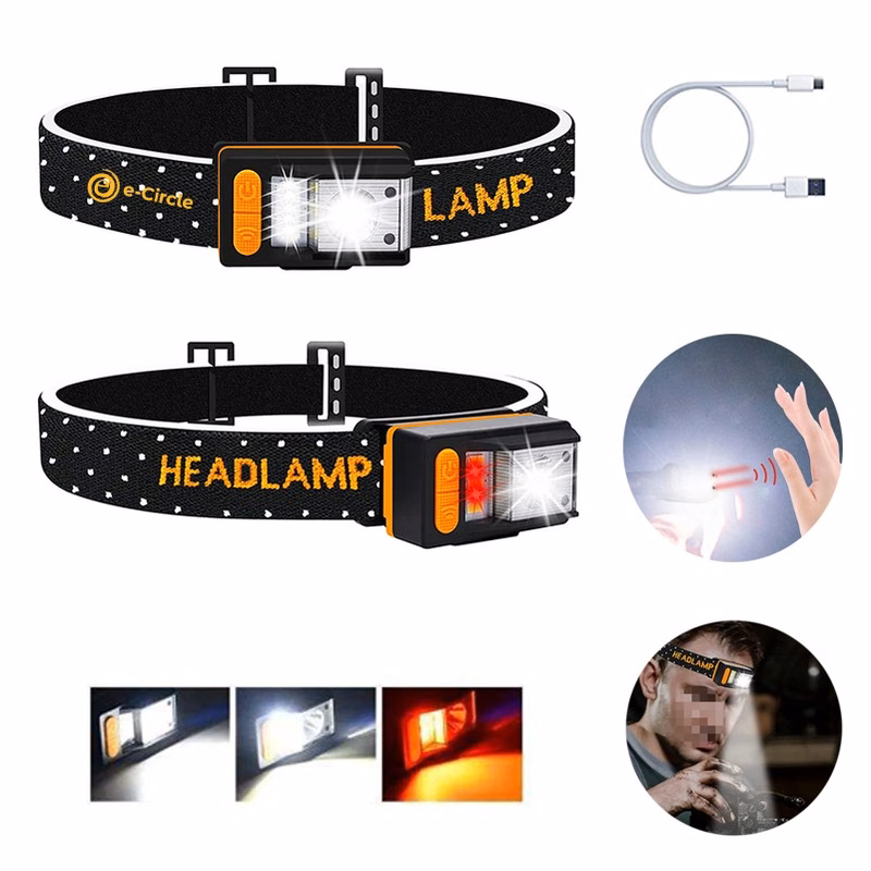 Sensitive Rechargeable Head Flashlight Lamp