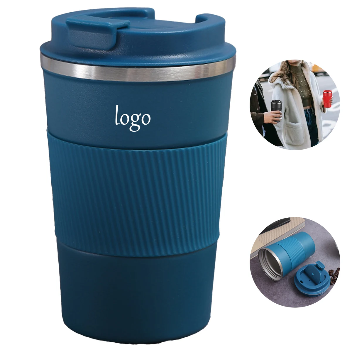16oz Coffee Thermos Mug 1