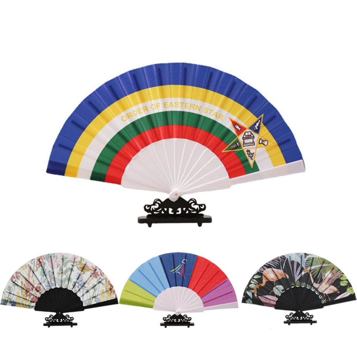 Custom Plastic Folding Handheld Fan 1