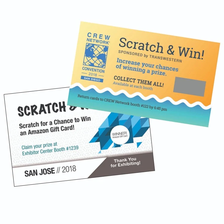 6.0 x 9.0" Scratch-Off Card - 4/4 Print 1