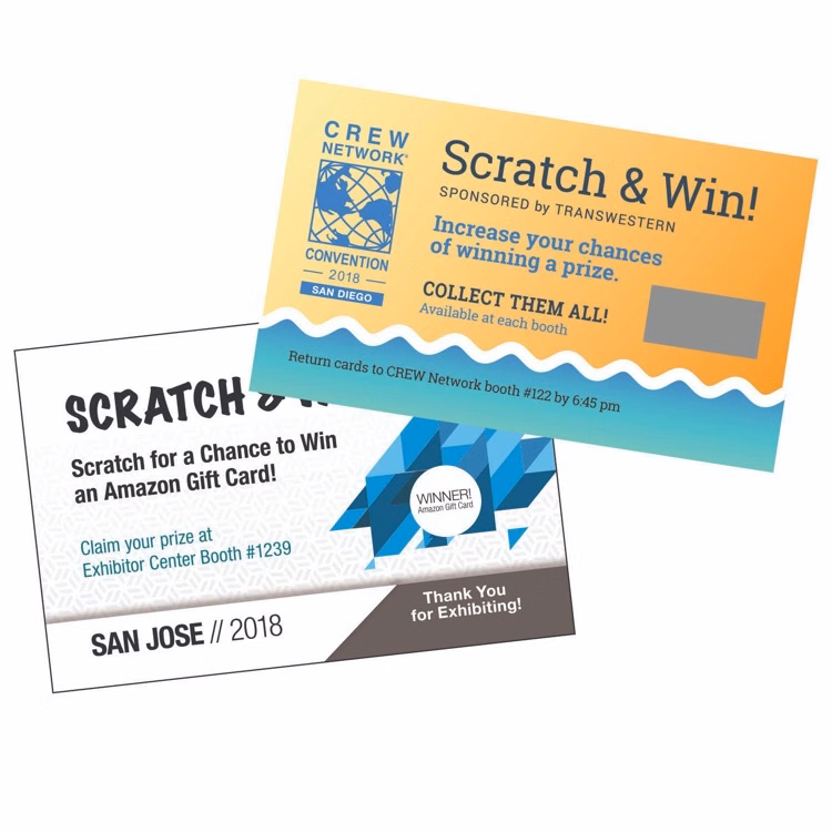6.0 x 9.0" Scratch-Off Card - 4/4 Print