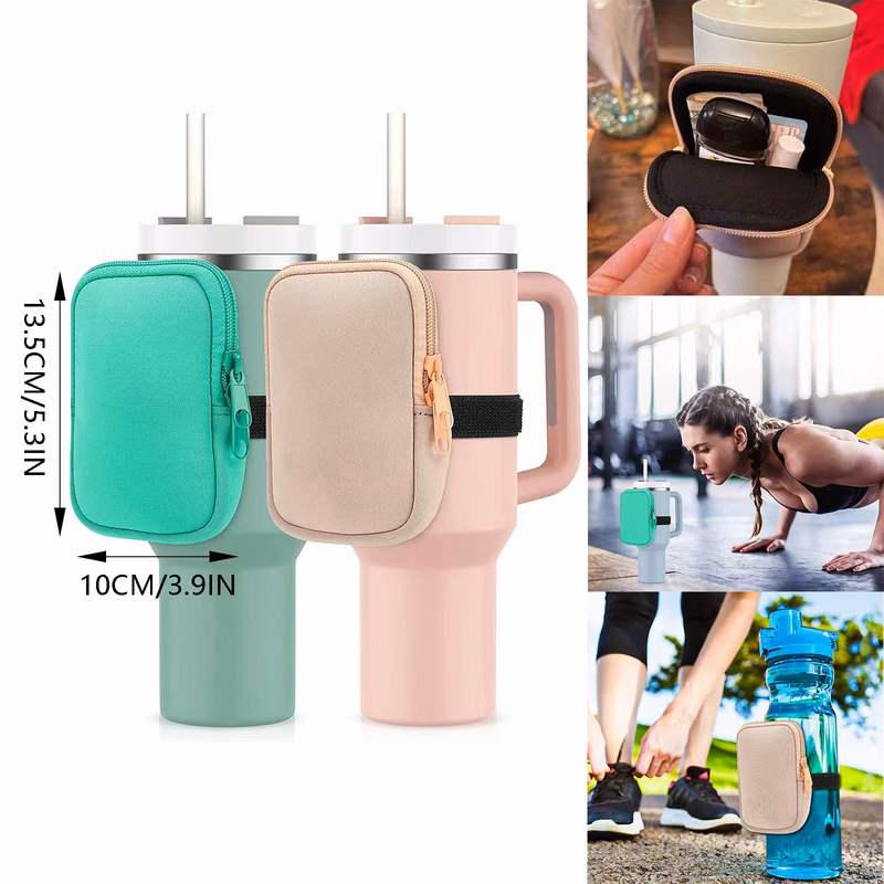 40OZ Neoprene Zippered Tumbler Pouch