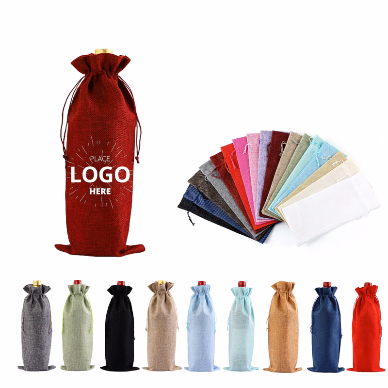 Wine Bottle Bag With Drawstring