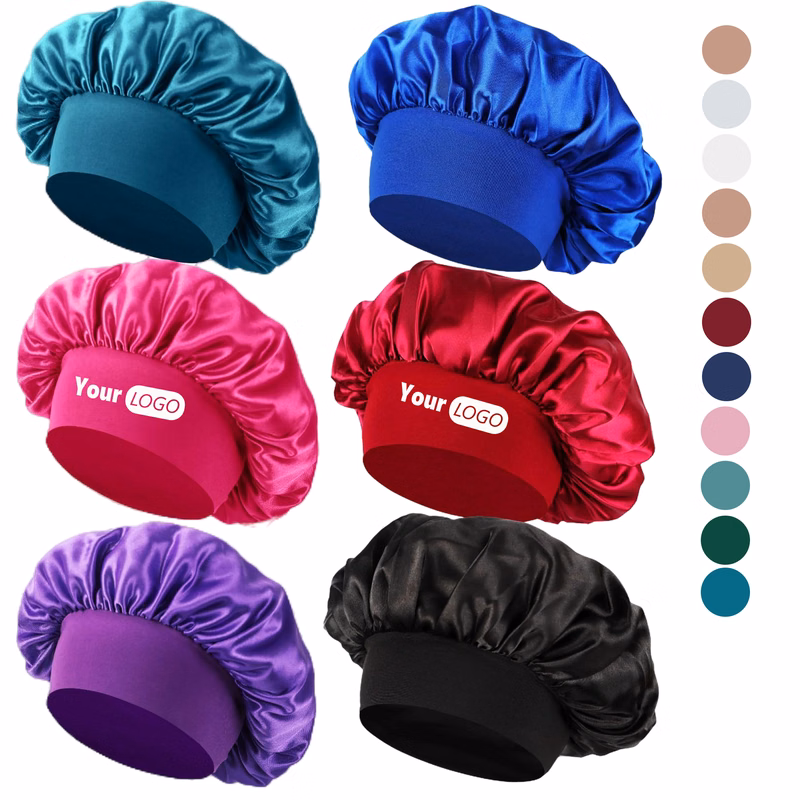 MOQ50 Baby Elastic Wide Band Hair Bonnet