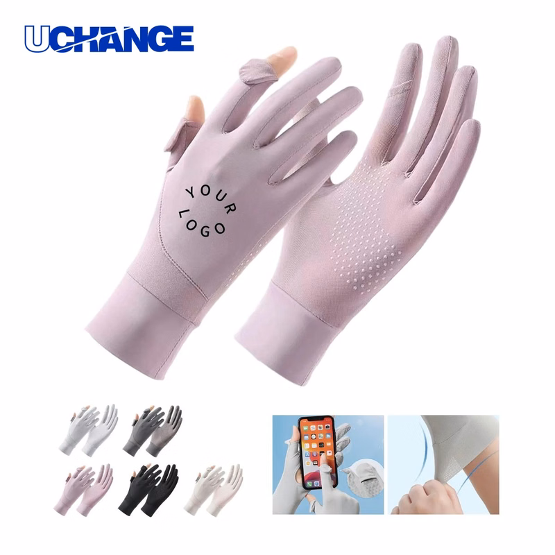 Nylon UV Gloves Pair for Outdoor Use