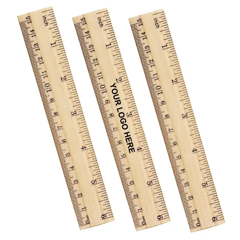 Custom 6 Inch Wooden Ruler 1