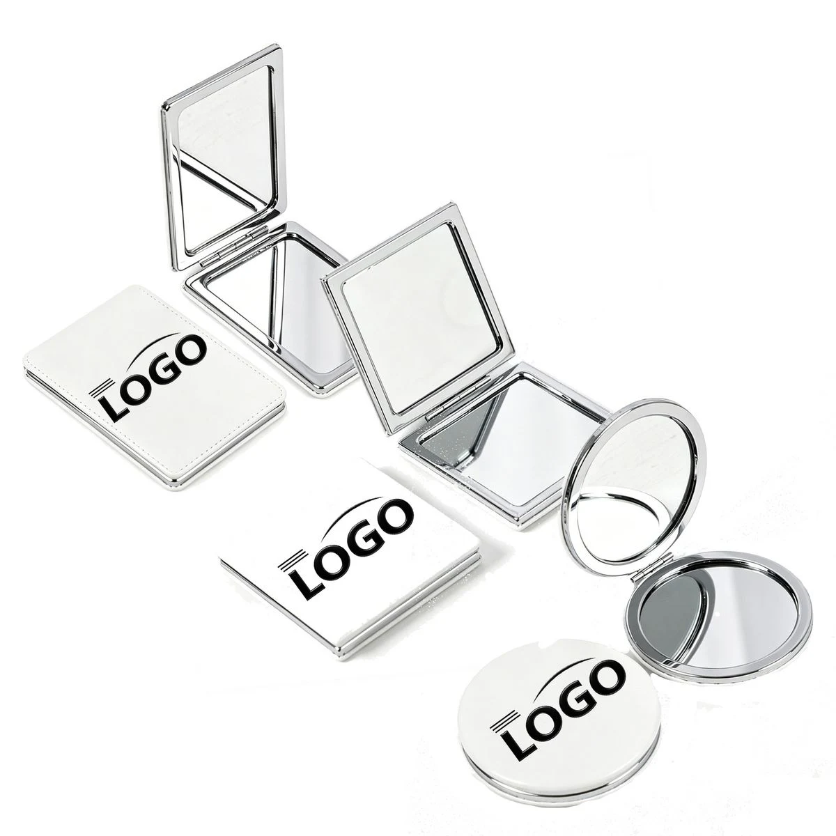 Handheld Portable Beauty Mirror with Custom Print 1
