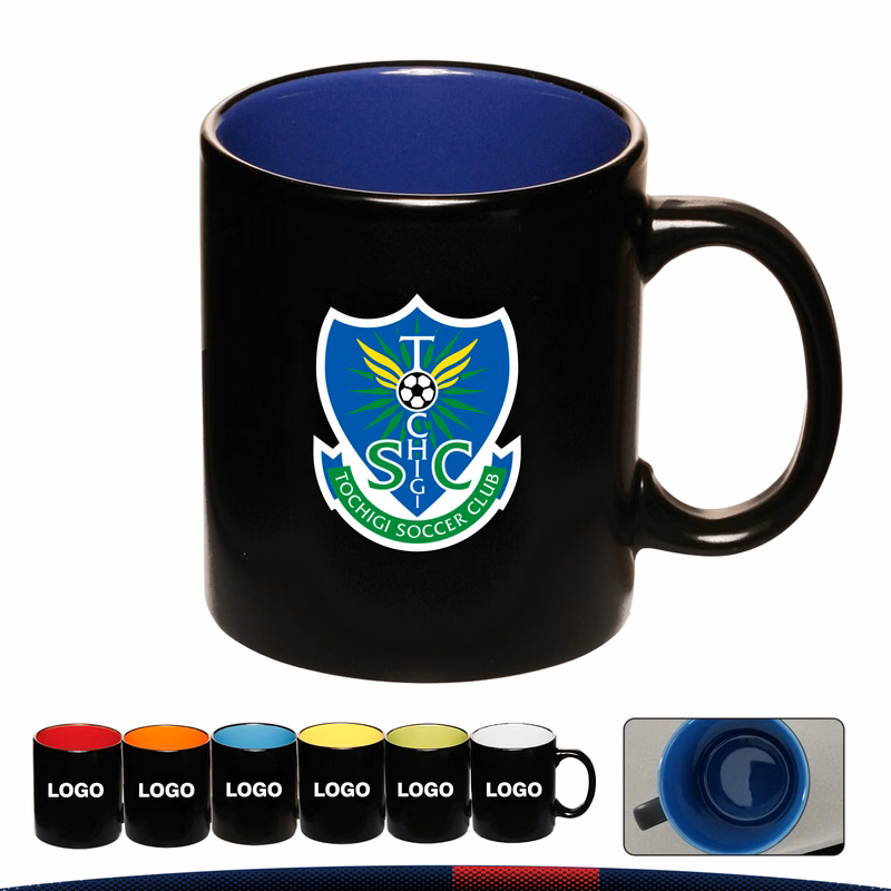 11 oz. Trin Matte Two-Tone Coffee Mugs