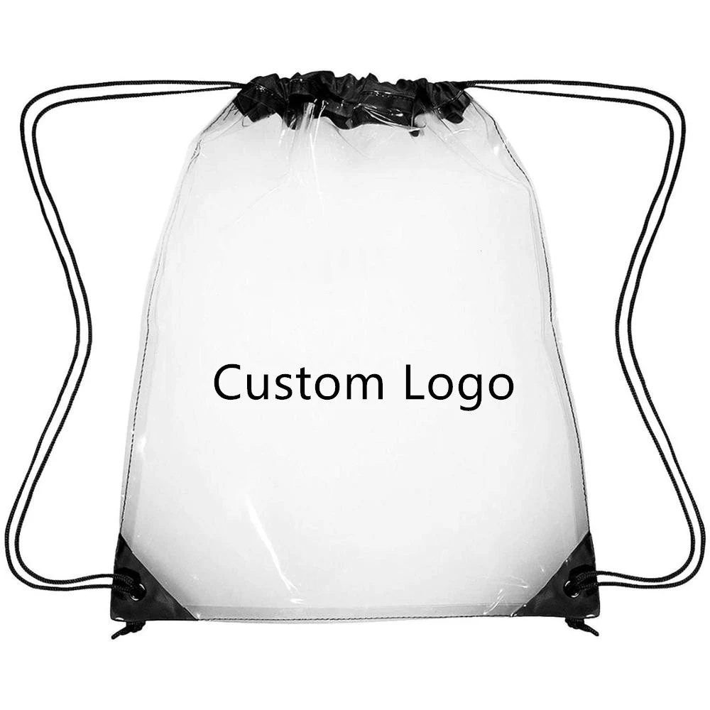 Clear PVC Drawstring Backpack / Bag 1