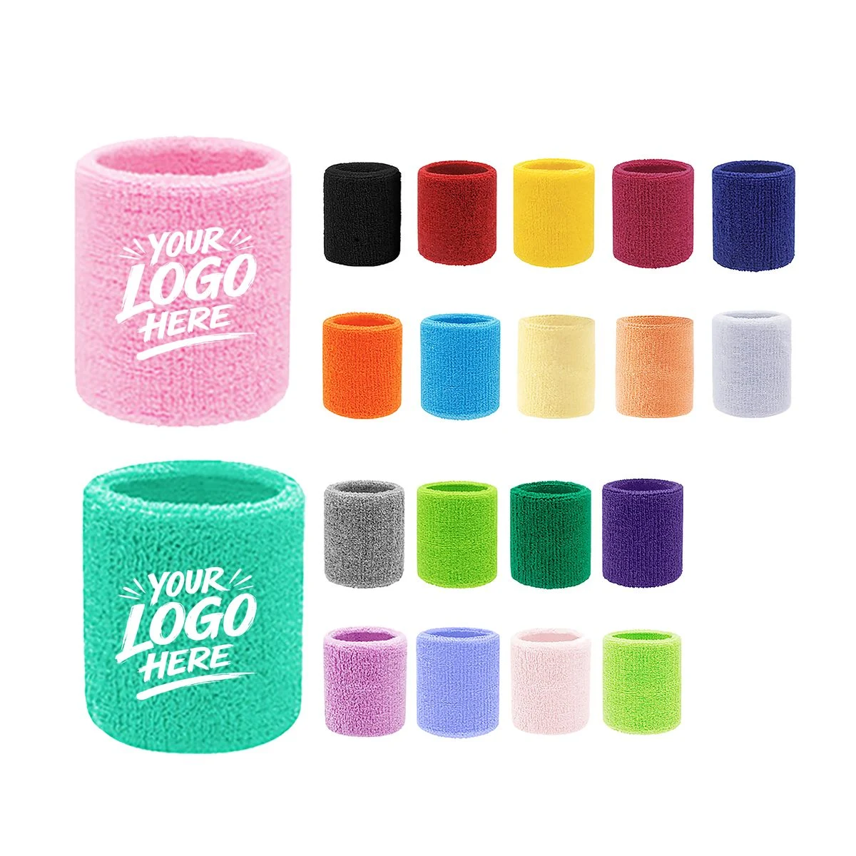 Sports Sweat Wristband Breathable Cotton Elastic Band 1
