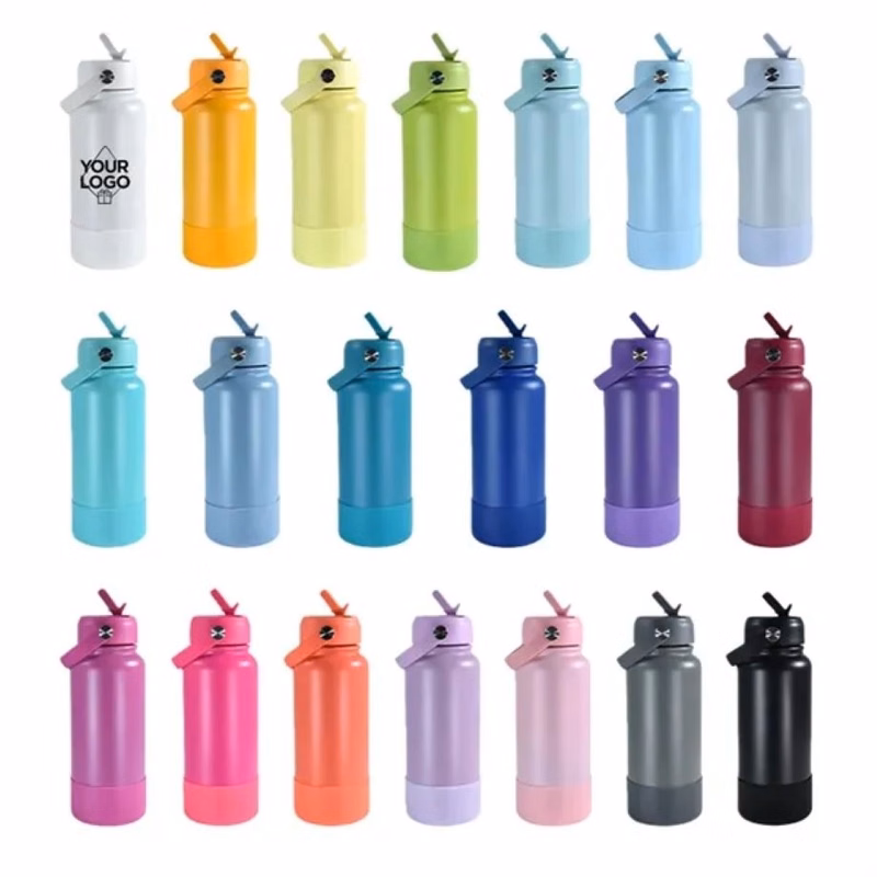 18oz 32oz Insulated Water Bottle with Silicone Protector