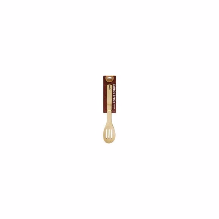 Bamboo Slotted Spoons - 12"