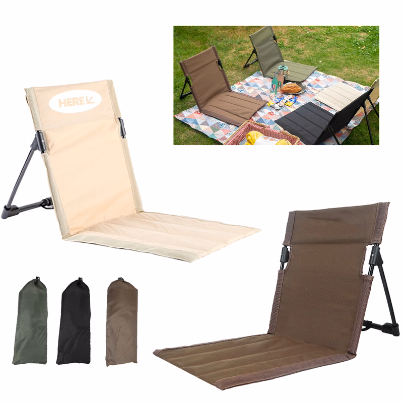 Folding Beach Chair with Durable Oxford Cloth and Steel Frame