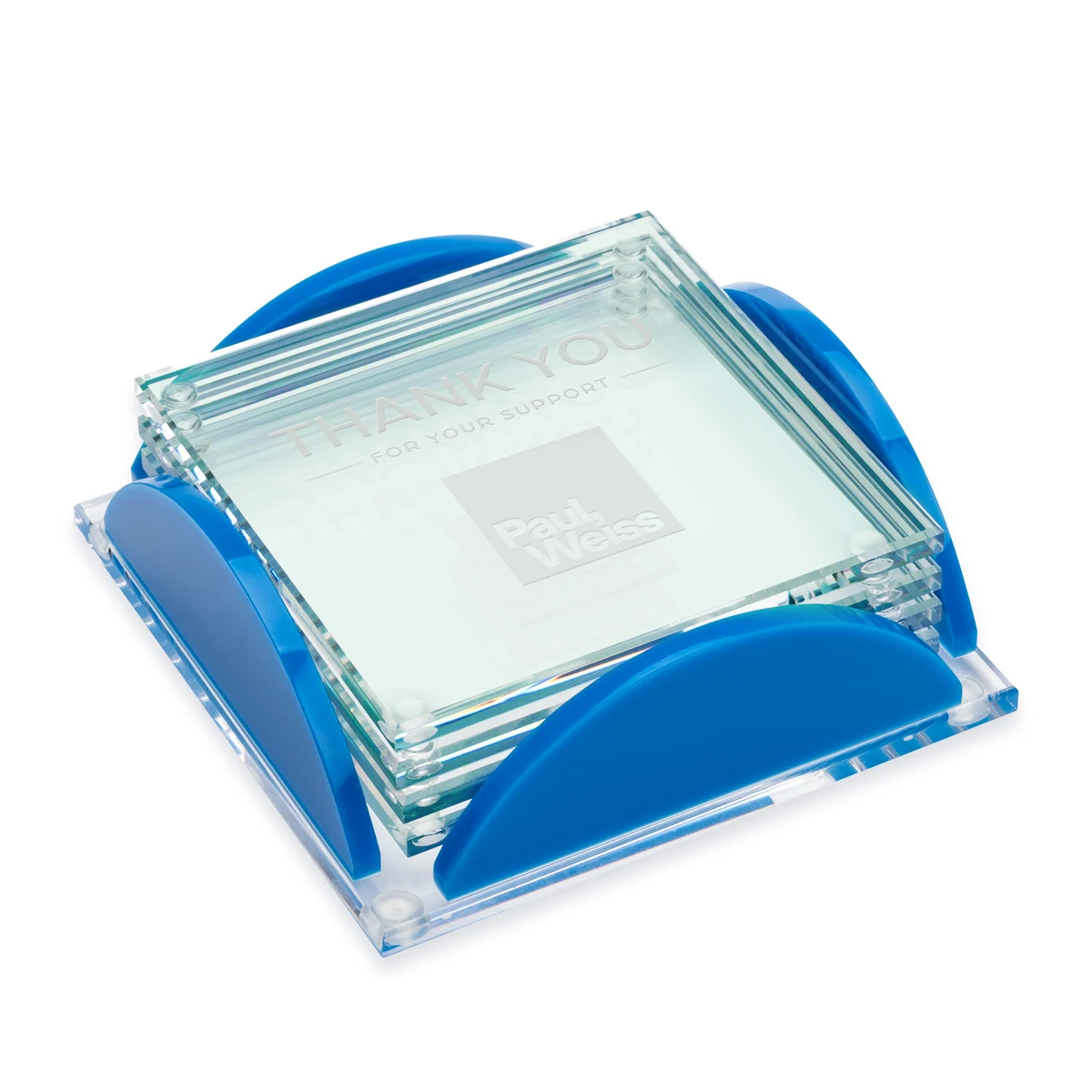 Rockford Coasters - Set of 4 on Herning Blue 1