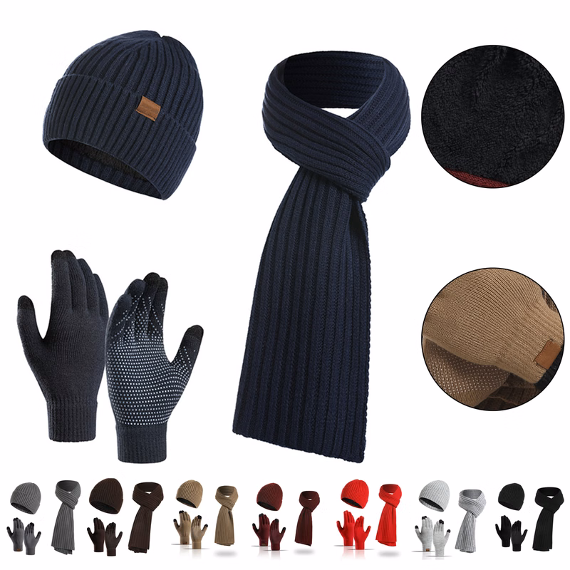3 in 1 Hat Scarf Glove Set