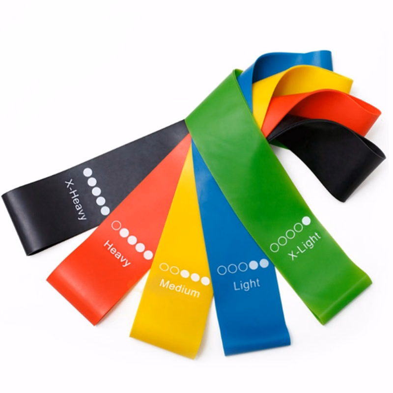 Set Of 5 TPE Yoga Training Resistance Bands