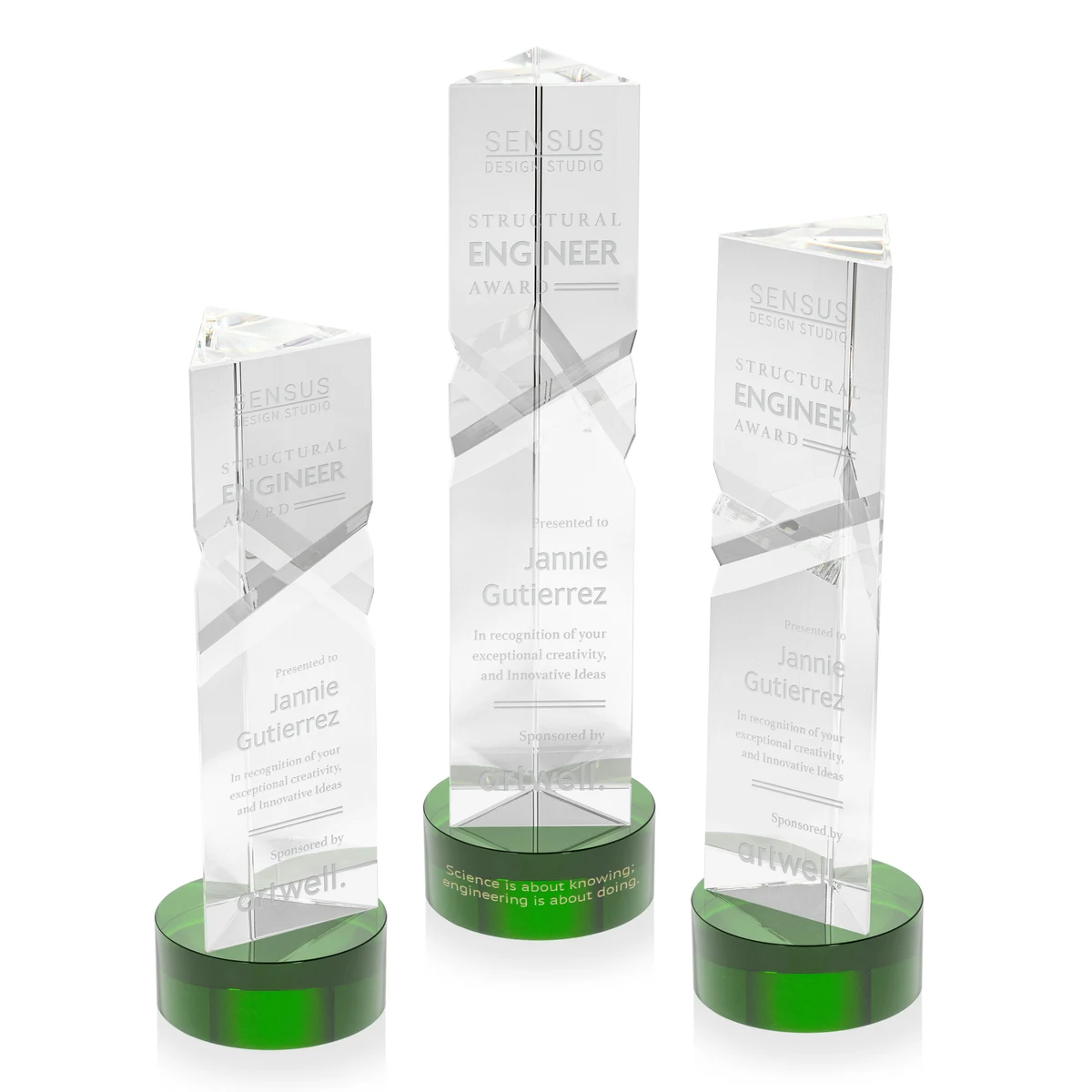 Oakham Award on Stanrich Base - Green 1