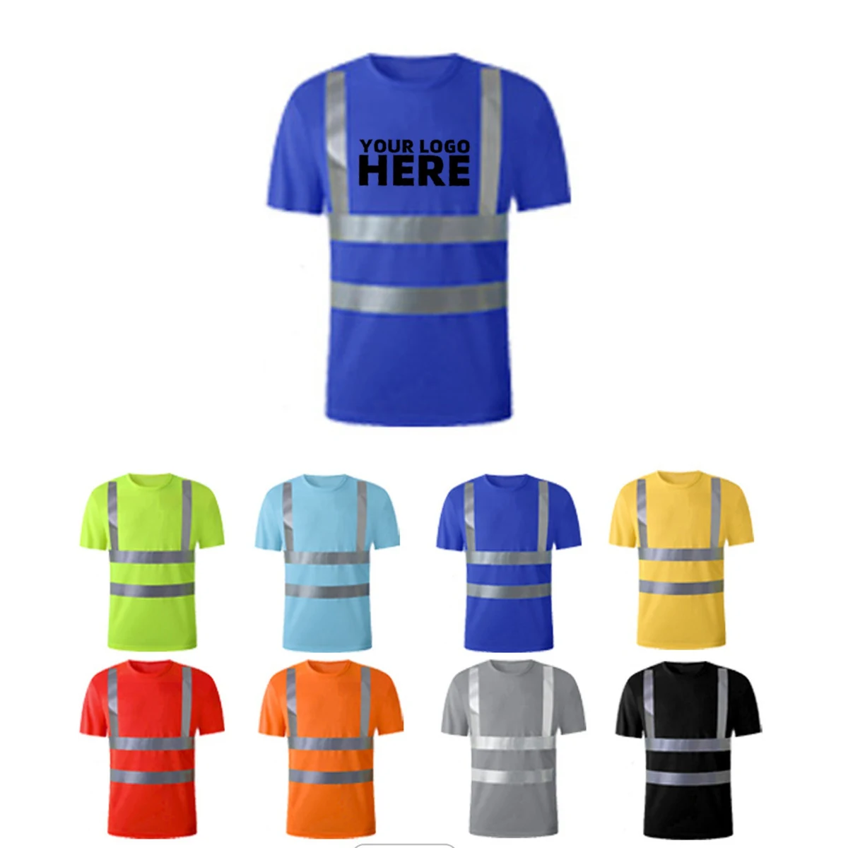 Crewneck Force High Visibility Reflective Short Sleeve T-Shirt 1