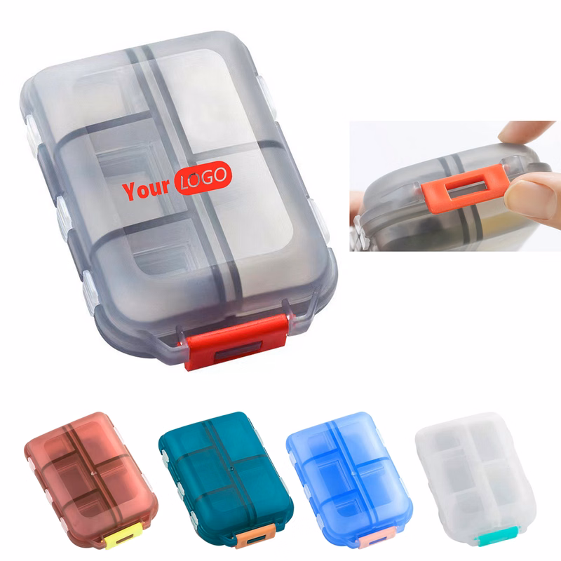 Snap?Lid Pill Box for Daily Use