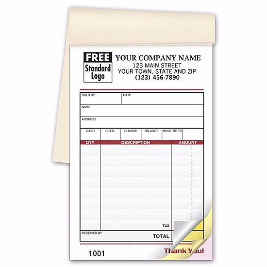 Sales Books, Small