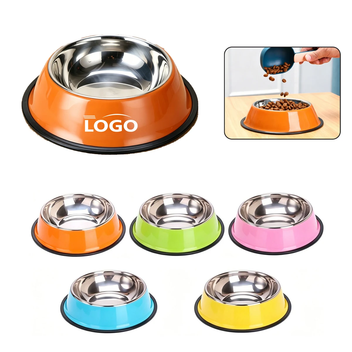 Heavy Duty Stainless Steel Dog Cat Bowl 1