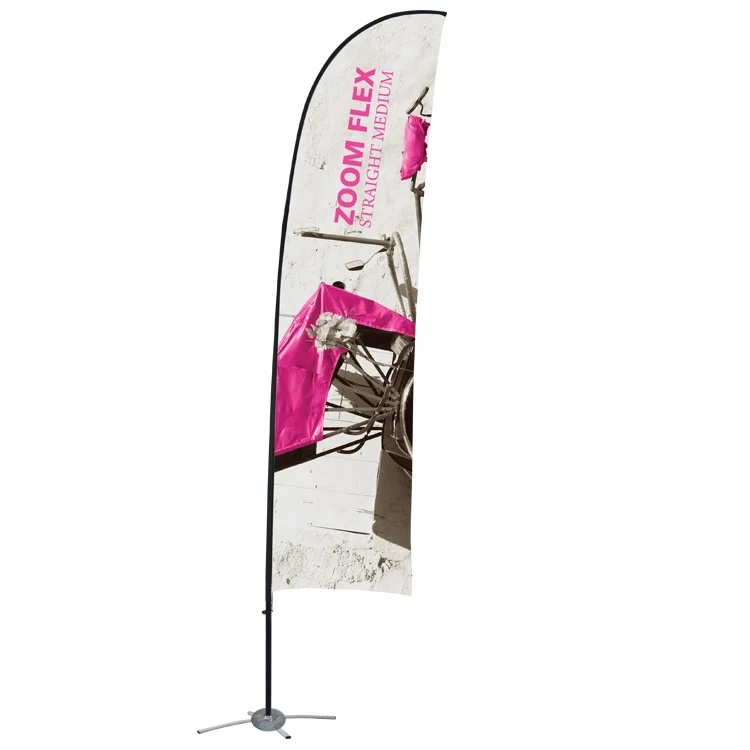Zoom Flex Medium Outdoor Flag Double Sided 1
