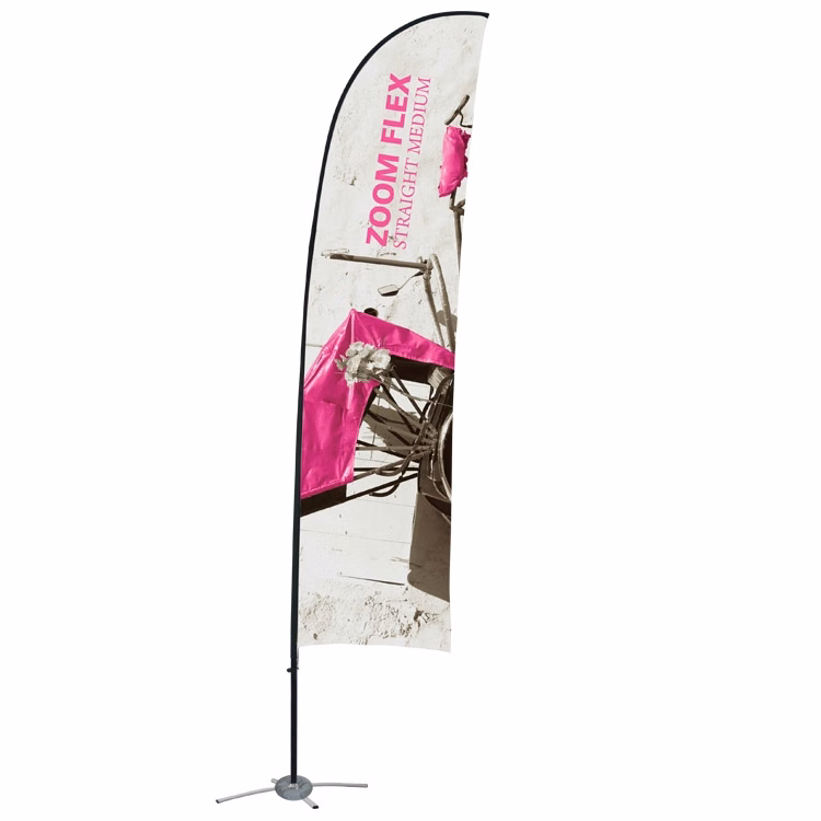 Zoom Flex Medium Outdoor Flag Double Sided