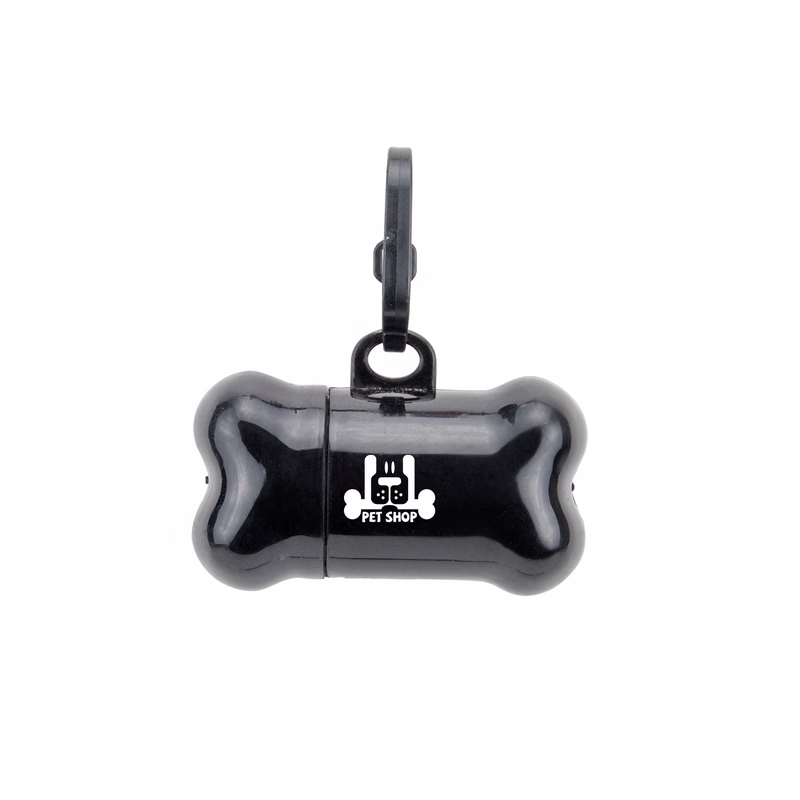 Bandoggies Bone Shaped Poop Bag Holder with Starter Bags w/ 1-color Print