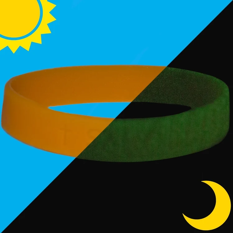 Debossed GLOW Wristband 1