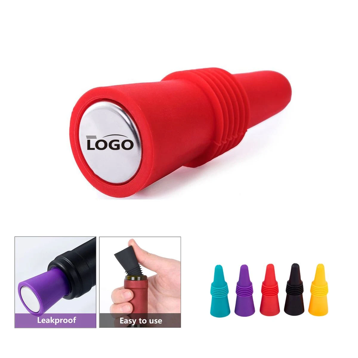 Colorful Stainless Wine Stopper 1