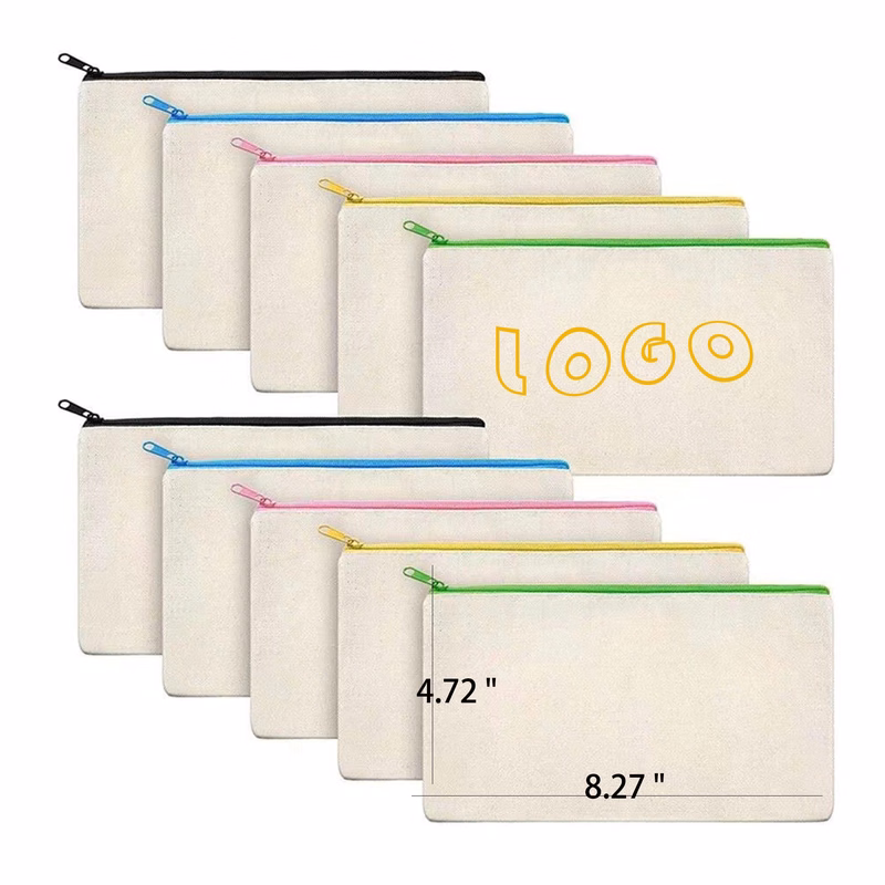 Zippered Canvas Stationery Bag